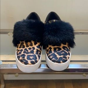 Michael Kors Maven cheetah print slip-on sneakers